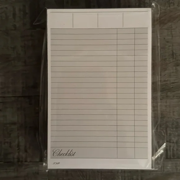 🏷️ NWT Cloth & Paper Checklist Notepad - Picture 3 of 4